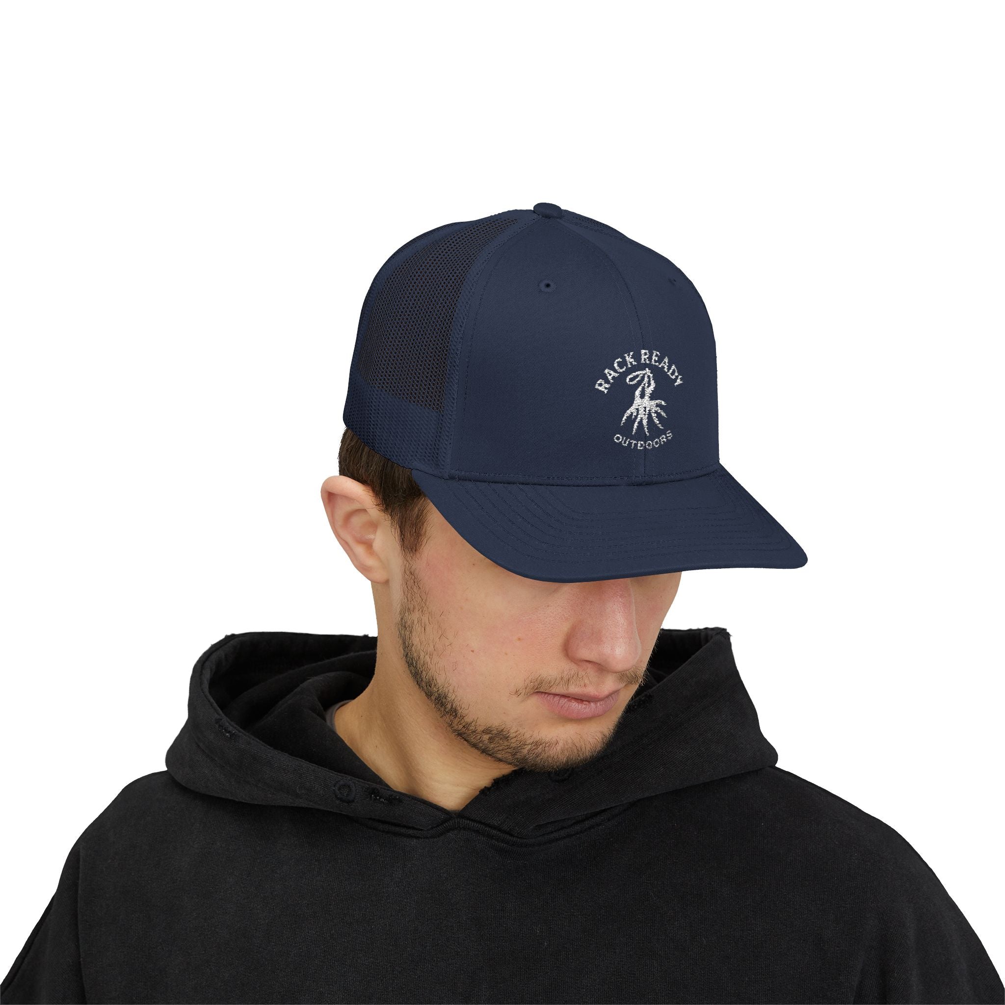 Rack Ready Outdoors - Snapback Hat White Stitch