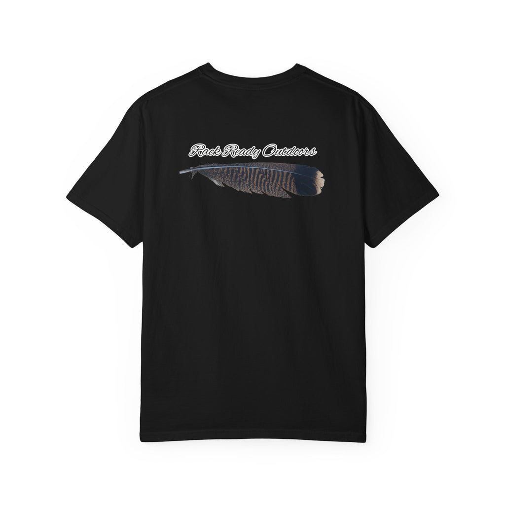 Turkey Feather T-Shirt — Casual Feather Graphic Tee
