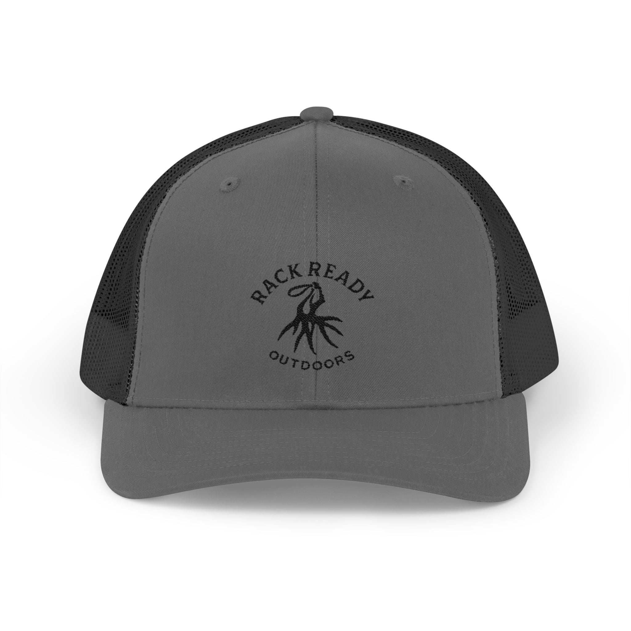 Rack Ready Outdoors - Snapback Hat- Black Stitch
