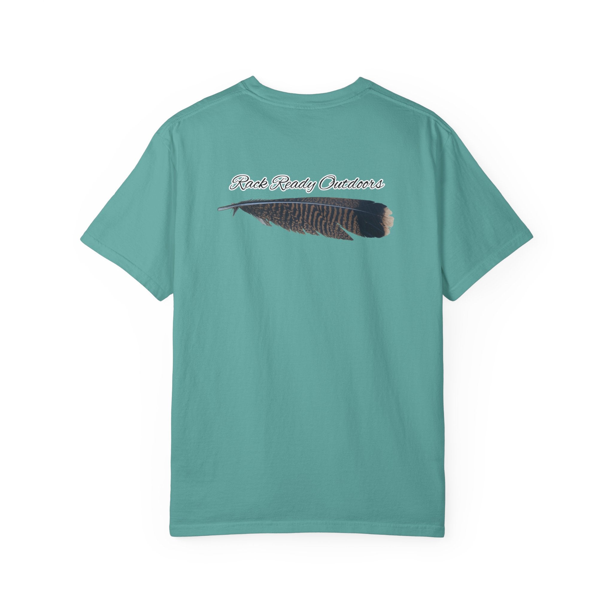 Turkey Feather T-Shirt — Casual Feather Graphic Tee