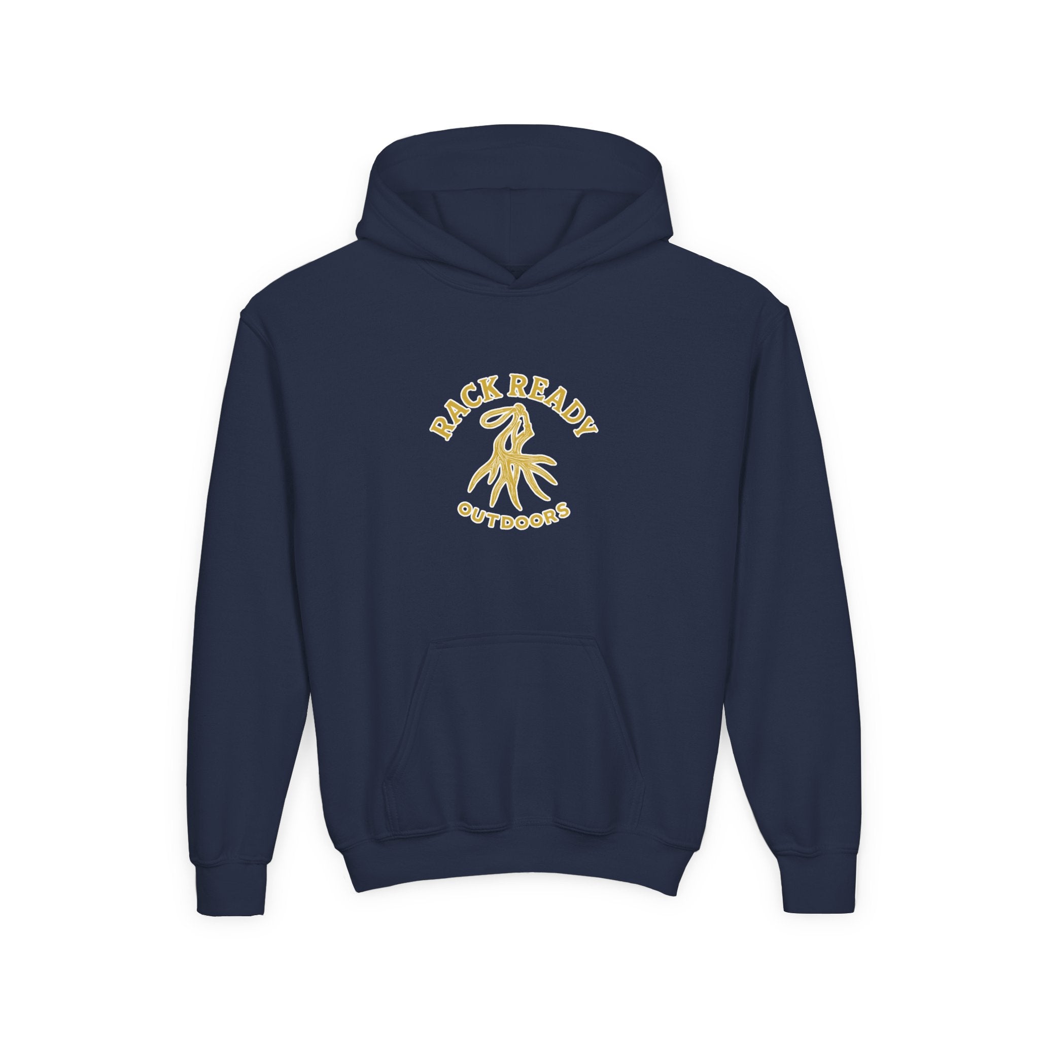 Rack Ready Outdoors Youth Logo Hoodie Blue/gold