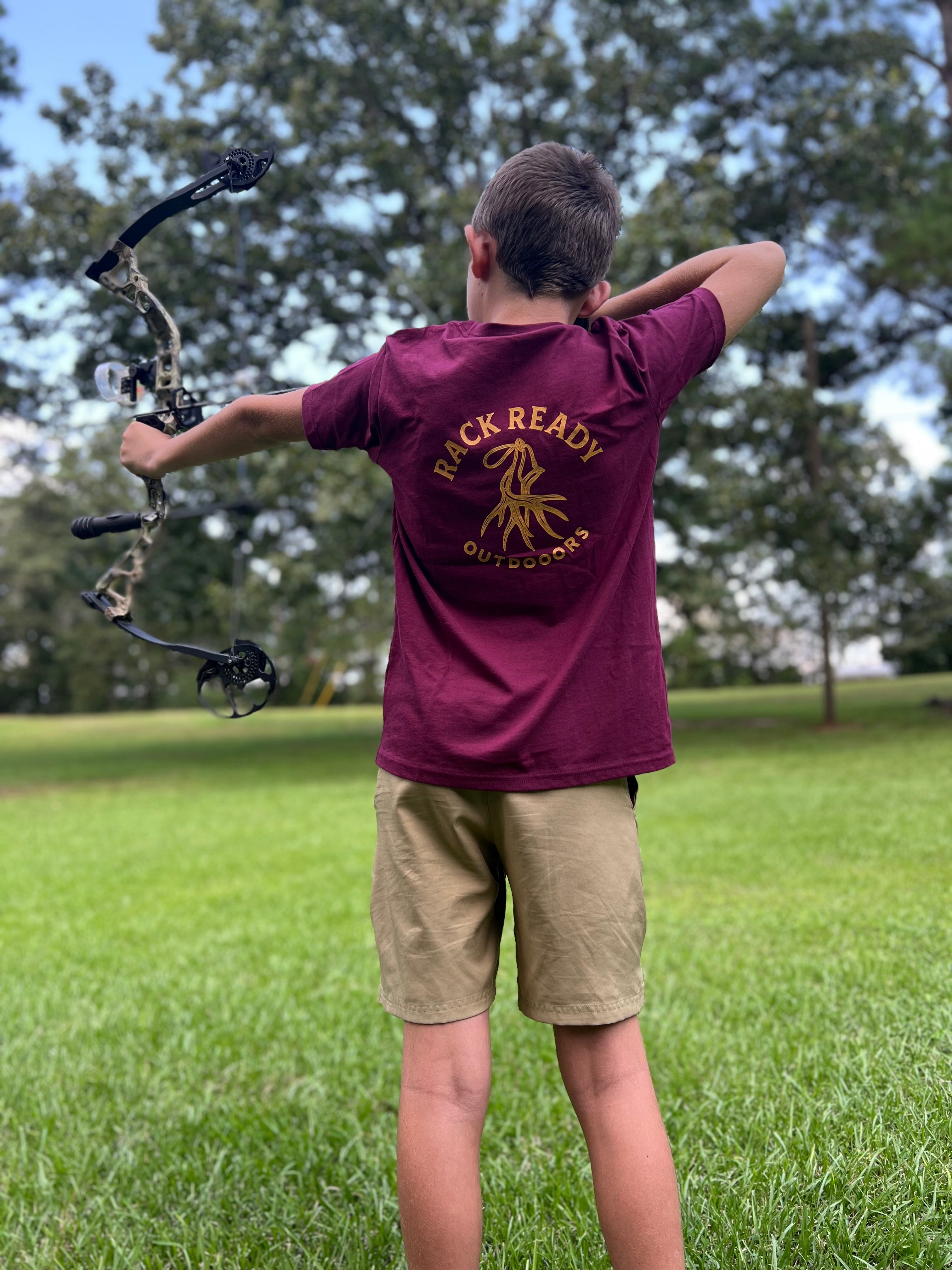 RRO Youth Logo Tee Maroon/Gold