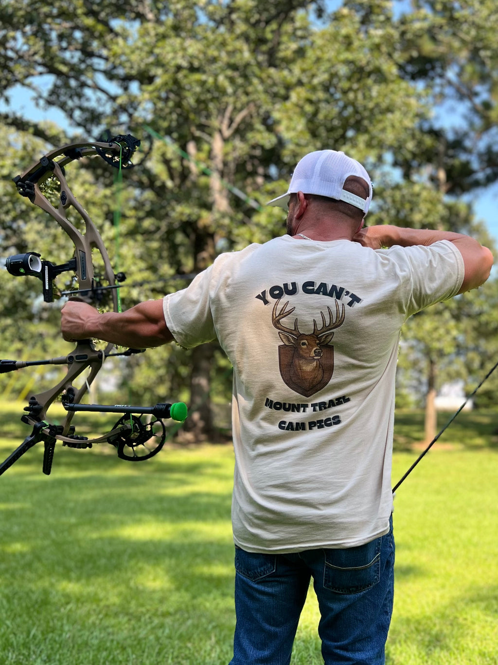 You Can't Mount Trail Cam Pics Tee Gildan