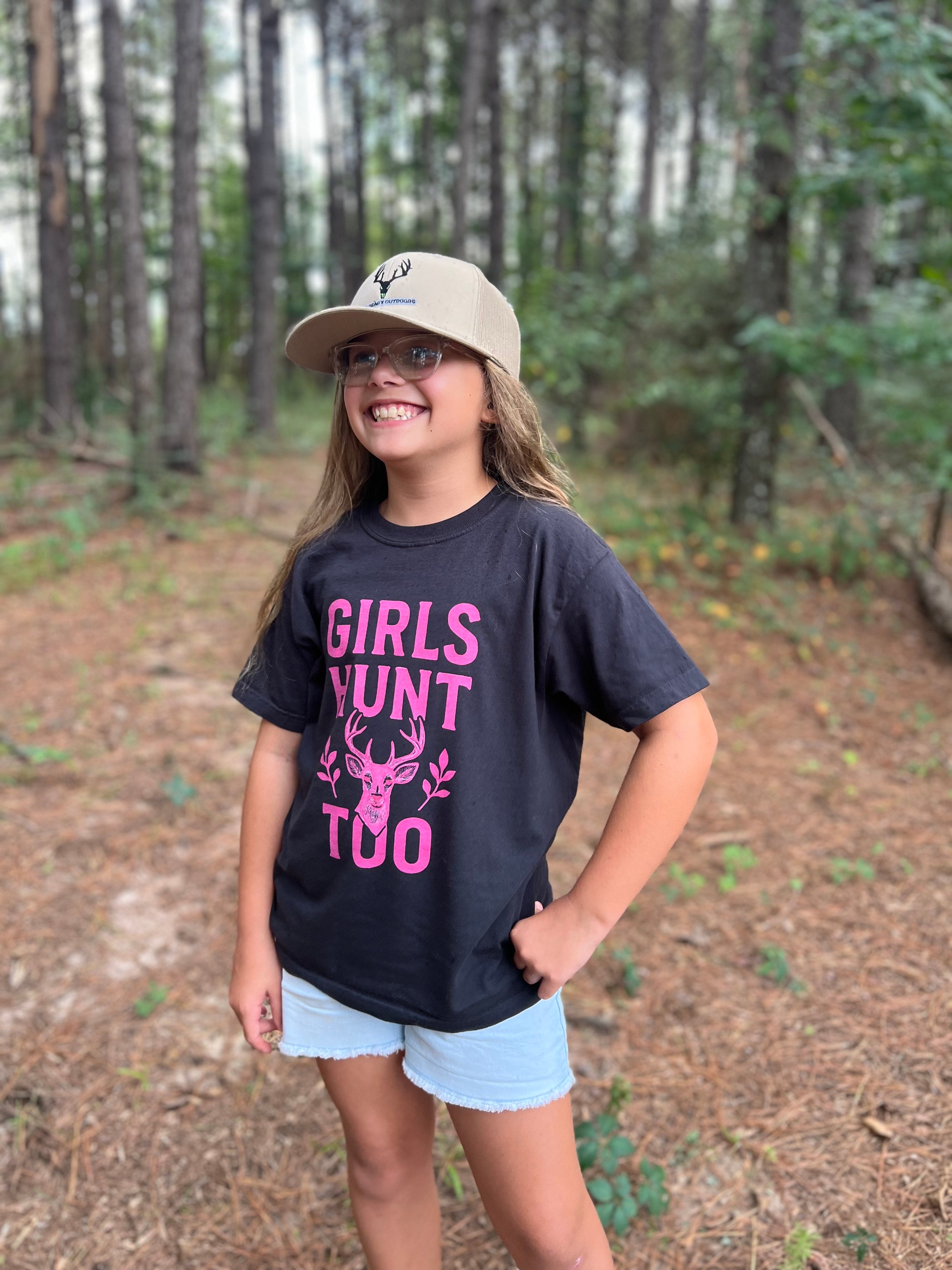 Girls Hunt Too Youth Tee