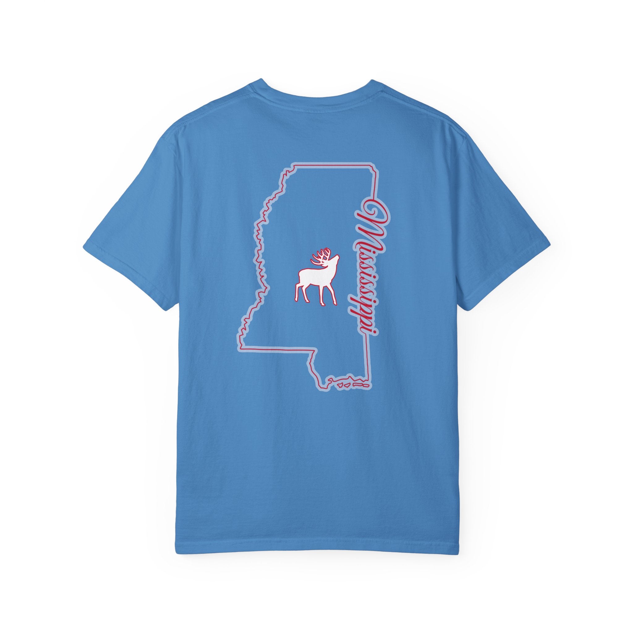 RRO- Game Day T-shirt Mississippi Blue/red