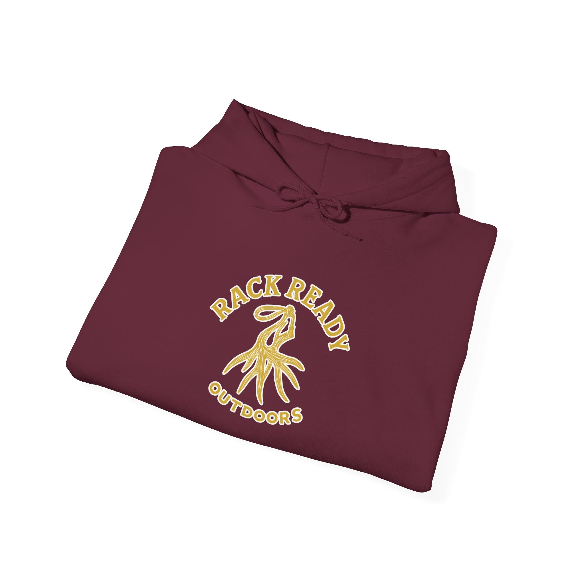 Rack Ready Outdoors Logo Hoodie Maroon/Gold