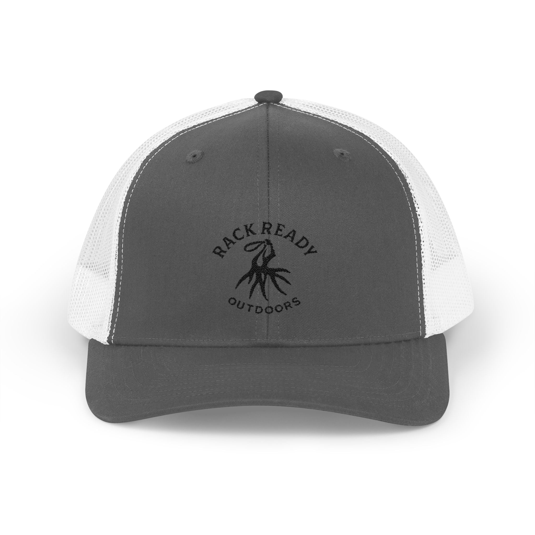 Rack Ready Outdoors - Snapback Hat- Black Stitch
