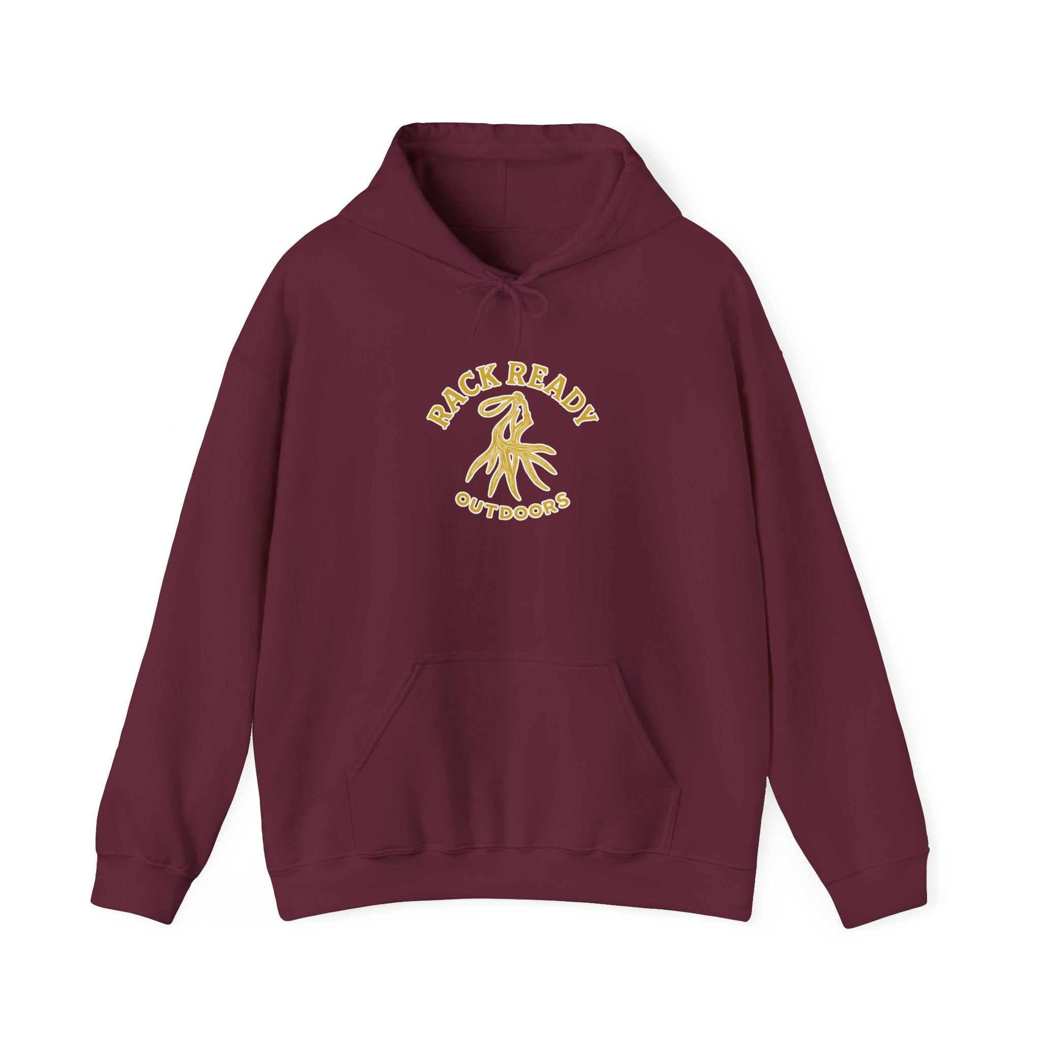 Rack Ready Outdoors Logo Hoodie Maroon/Gold