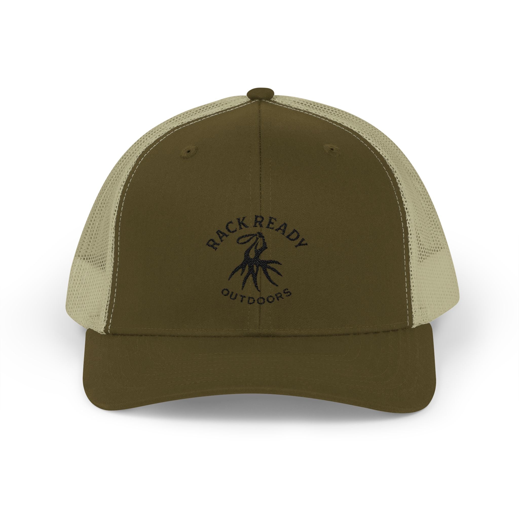 Rack Ready Outdoors - Snapback Hat- Black Stitch