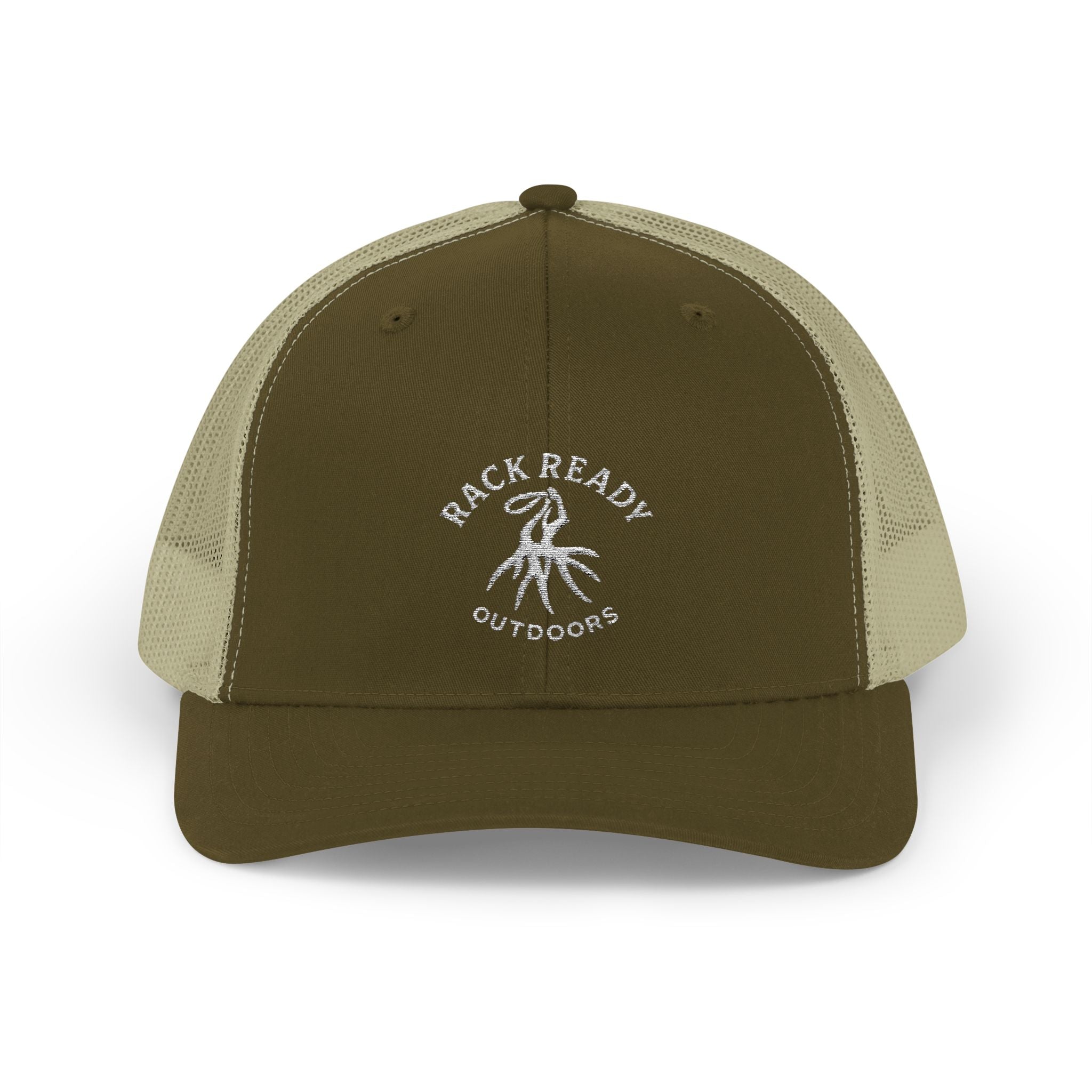 Rack Ready Outdoors - Snapback Hat White Stitch
